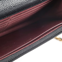 Chanel Wallet On Chain WOC Caviar Black (22 Series)