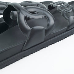 Hermes Extra Sandals Black Size 41