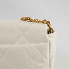 Chanel 19 Small White Microchip