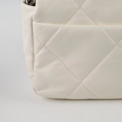 Chanel 19 Small White Microchip