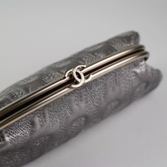 ITEM 27 - Chanel Metallic Grey Clutch