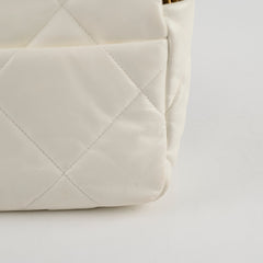 Chanel 19 Small White Microchip