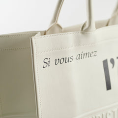 Christian Dior Large Book Tote White