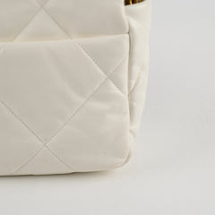 Chanel 19 Small White Microchip
