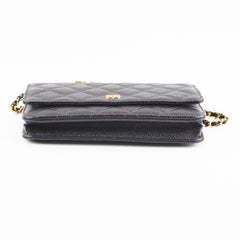 Chanel Wallet On Chain WOC Caviar Black Crossbody Bag