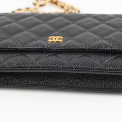 Chanel Wallet On Chain WOC Caviar Black Crossbody Bag