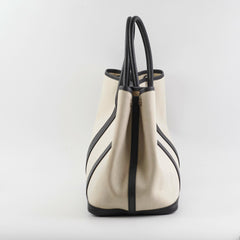 Hermes Garden Party 36 Cream Canvas Tote
