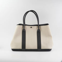 Hermes Garden Party 36 Cream Canvas Tote