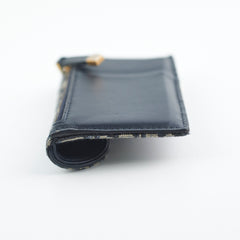 Christian Dior Trotter Saddle Oblique Zipper Card Holder