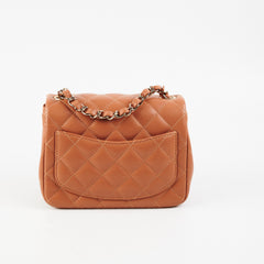 Chanel 21P Quilted Mini Square Caramel