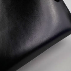 Hermes Vintage Kelly 28 Box Leather Noir Black - N Circle Stamp 1984