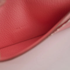 Hermes Bearn Wallet Rose Confetti Square Q Stamp