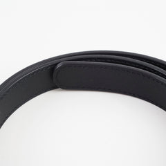 Gucci GG Pearl Black Thin Belt Size 80cm Width 2cm
