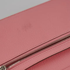 Hermes Bearn Wallet Rose Confetti Square Q Stamp