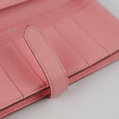 Hermes Bearn Wallet Rose Confetti Square Q Stamp