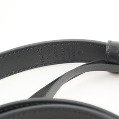 Gucci GG Pearl Black Thin Belt Size 80cm Width 2cm