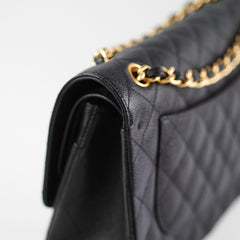 Chanel Classic Jumbo Caviar Black