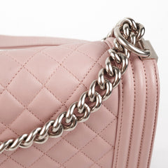 Chanel Old Medium Quilted Boy Pink 21Series
