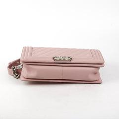 Chanel Old Medium Quilted Boy Pink 21Series
