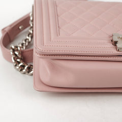 Chanel Old Medium Quilted Boy Pink 21Series