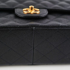 Chanel Classic Jumbo Caviar Black