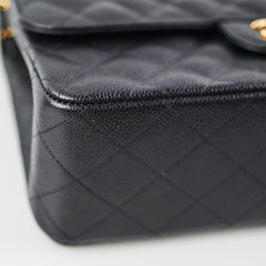 Chanel Classic Jumbo Caviar Black