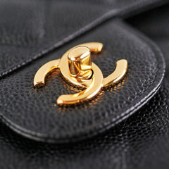 Chanel Classic Jumbo Caviar Black