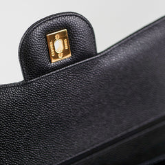 Chanel Classic Jumbo Caviar Black