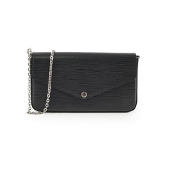 Louis Vuitton Pochette Felicie Black Epi Crossbody Bag