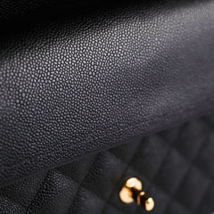 Chanel Classic Jumbo Caviar Black