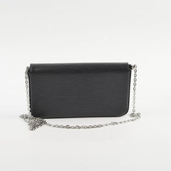 Louis Vuitton Pochette Felicie Black Epi Crossbody Bag