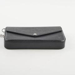Louis Vuitton Pochette Felicie Black Epi Crossbody Bag