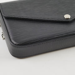Louis Vuitton Pochette Felicie Black Epi Crossbody Bag