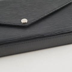 Louis Vuitton Pochette Felicie Black Epi Crossbody Bag