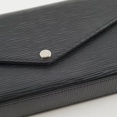 Louis Vuitton Pochette Felicie Black Epi Crossbody Bag