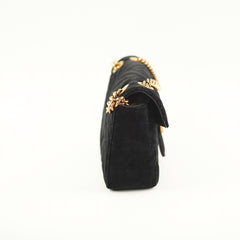 Gucci Small Black Velvet GG Marmont