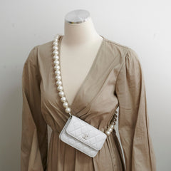 Chanel Pearl Crossbody Bag White 31 Series