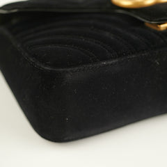 Gucci Small Black Velvet GG Marmont