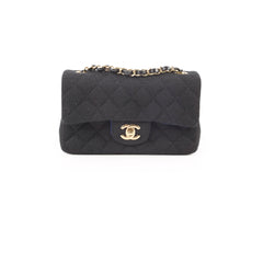 Chanel Mini Rectangle Jersey Fabric Black (28 series)