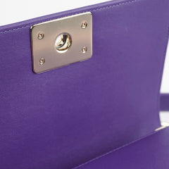 Chanel 19k Small Boy Quilted Purple Crossbody Bag