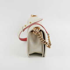 Chanel Old Medium Cube Embossed Boy White