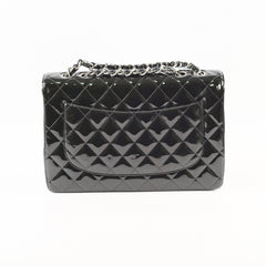 Chanel Jumbo Classic Single Flap Patent Black