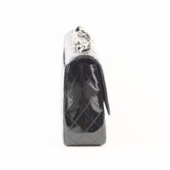 Chanel Jumbo Classic Single Flap Patent Black