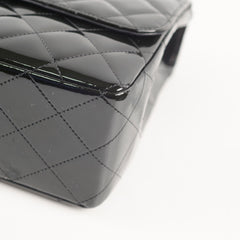 Chanel Jumbo Classic Single Flap Patent Black