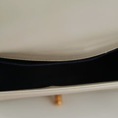 Chanel Old Medium Cube Embossed Boy White