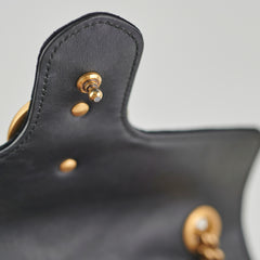 Gucci Small Black Velvet GG Marmont