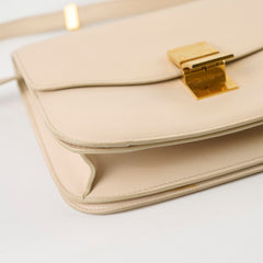 Celine Classique Box Cream Crossbody