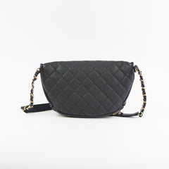 Chanel Caviar Quilted Business Affinity Waist Belt Bag Black