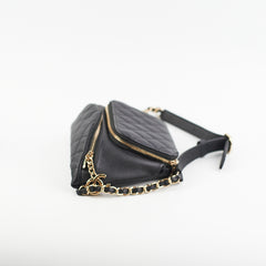 Chanel Caviar Quilted Business Affinity Waist Belt Bag Black