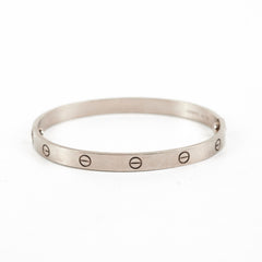 Cartier Love Bracelet Size 20 White Gold